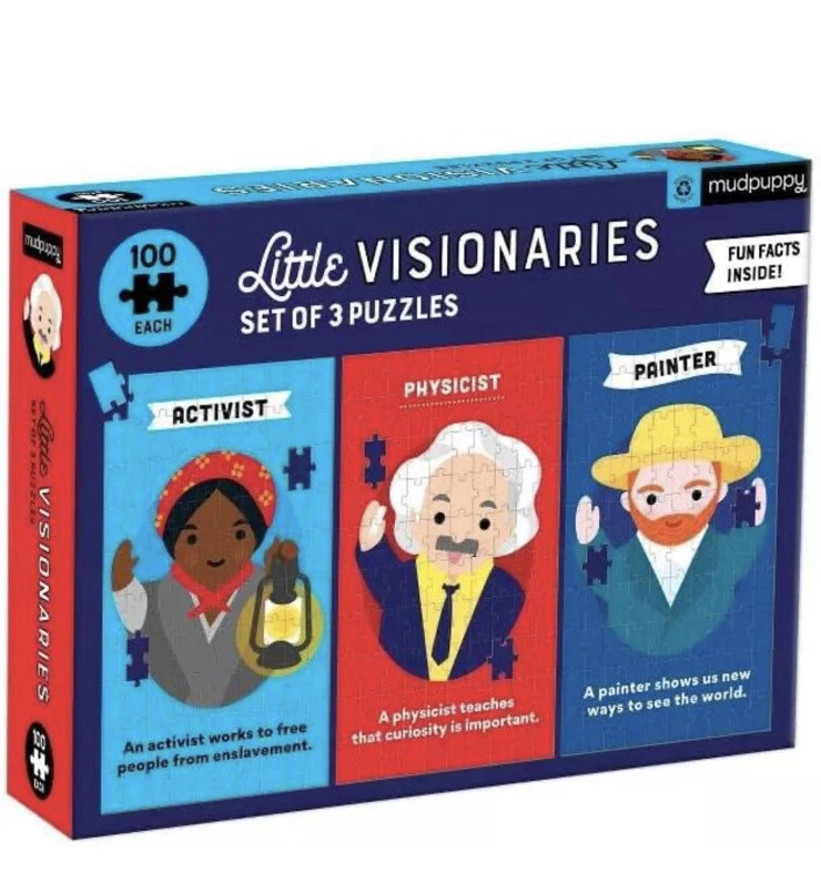 Mudpuppy Little Visionary set of 3. 100 piece puzzles!  - $348.94 MXN