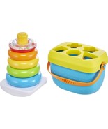 Fisher-Price Baby Toy Gift Set with Rock-a-Stack Ring Stacking Toy and B... - £27.23 GBP