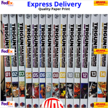 Trigun Maximum Manga Vol. 1-14 End English Version By Ysuhiro Nightow - Fast Dhl - £155.77 GBP