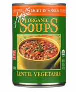 Amy&#39;s Organic Lentil Vegetable Soup, 14.5 oz Can, Case of 12 vegan, Low ... - $1,579.94 MXN