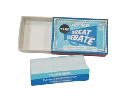 The Great Debate Trivia Matchbox Card Toy Game 2012 - Missing 1 Card - $4.00