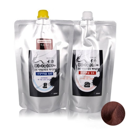Newgen Geumseong Ika Bokujou Squid Ink Hair Dye Mahogany 1Set