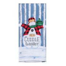 Kaydee designs kitchen towel dual purpose terry Cuddle Weather snowman H... - $167.21 MXN