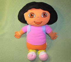 25&quot; Dora The Explorer Pillow Plush Stuffed Doll w/BACKPACK Nickelodeon Lovie Toy - £27.53 GBP