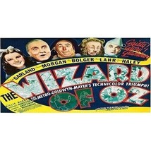 THE WIZARD OF OZ BILLBOARD GLOSSY STICKER 3&quot;x1.5&quot; - £3.12 GBP