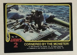 Jaws 2 Trading cards Card #10 Cornered By The Monster - £1.59 GBP