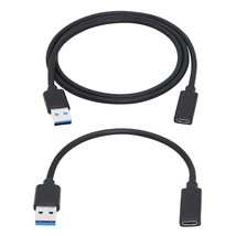 Usb 3.0 Type A Male To Usb 3.0 Type C Female Connector Converter Adapter 0.5Ft/3 - £20.37 GBP