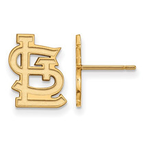 SS w/GP MLB  St. Louis Cardinals Small Post Earrings - £59.77 GBP