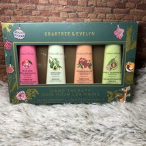 Crabtree &amp; Evelyn Hand Therapy Set of 4 0.9oz each Holiday Gift Box - £17.82 GBP