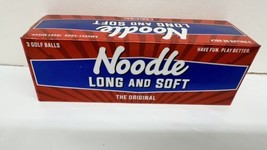 Noodle Long And Soft The Original 1 Pack of 3 Golf Balls White New - £7.78 GBP