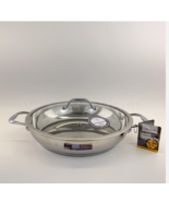 David Burke Splendor 12.5&quot; Everyday Pan With Glass Lid New - $59.35