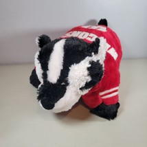 Wisconsin Badgers Bucky Badger Mascot Pillow Pet NCAA Soft Plush Large 1... - £10.20 GBP