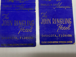 2 Rare Vintage Front Strike Matchbook Covers The John Ringlin Hotel Florida Gmg - £19.41 GBP
