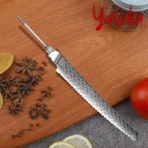 Chef Knife Blank Serrated Blade Slicer Bread Knife Billet Custom Knife D... - £33.31 GBP