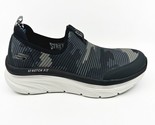 Skechers D&#39;Lux Walker Boundless Black White Mens Size 7 Slip On Sneakers - £43.46 GBP