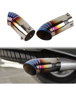 Burnt Blue Stainless Steel Car exhaust Muffler Tip Straight Pipe 3&#39;&#39; Inlet - £19.33 GBP