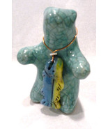 Raku Bear With Fish by One Hundred Horses (#5515) - $665.24 MXN