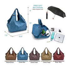 Discovery Journey Canvas Shoulder Bag with FREE Mini Umbrella - $72.18