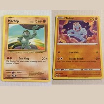 Two Pokemon 2016 &amp; 2020 Machop Cards - £2.35 GBP