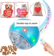 Interactive Dog Toy : Smart Treat Dispenser Ball with Remote Control. - £20.19 GBP