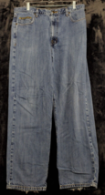 Axist Jeans Mens Size 34 Blue Denim Cotton Pockets Straight Leg Medium Wash - $15.26