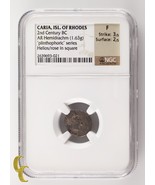Caria, Isle of Rhodes AR Hemidrachm plinthophoric series Helios/Rose in ... - $714.88 CAD