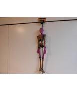 Halloween Hanging Purple &amp; Bronze - Colored Plastic 18&quot; H Skeleton - $128.09 MXN