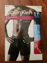 Calvin Klein Microfiber Boxer Briefs Men M 32-34 Blue Red Variety Waistb... - £17.88 GBP