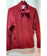 Columbia Women’s Fleece Jacket Full Zip Red Adult Size L Pockets - $27.67