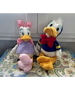 Disney Donald Duck &amp; Daisy Mini Bean Bag Plush Set about 9 &quot;, Pre-Owned - €12,78 EUR