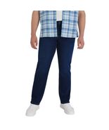 IZOD Men's Straight Fit Jeans Stretch Heavyweight Denim Blue Dark Blue N... - $23.99