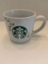 Starbucks 2013 Holiday Collection white Coffee mug Mermaid Siren Logo 14 fl oz  - £7.07 GBP