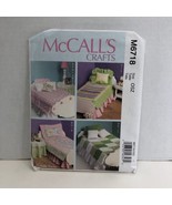McCall&#39;s 6718 Bed Mattress Bedding Ensemble for 18&quot; Doll Table Skirt Lam... - £10.30 GBP
