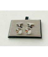 Massimo Dutti Engraved Logo Round Cufflinks Silver - $55.56 CAD