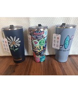 Life Is Good 25 oz Stainless Steel Insulated Tumbler Sticker Collage Dai... - $475.79 MXN
