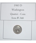 1983 D, Washington Quarter, #348, Washington Quarter, vintage coins, coins - $33.70