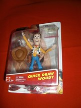 Disney/Pixar Toy Story Quick Draw Woody 4&quot; Action Figure #DMD53 Mattel 2015 New - £22.37 GBP