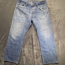 Levi’s 501 Jeans Men’s 36x27 Measured Tag 38x30 Altered Fade Thrashed Gr... - $37.00