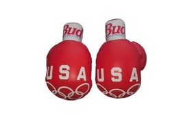 Vintage Budweiser 1996 Olympic Boxing Gloves Inflatable Beer Man Cave Pair - £13.70 GBP