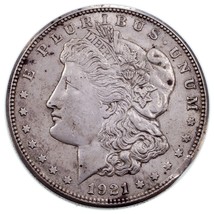 1921 Argent Morgan Dollar &quot; Coupé &quot; Variété En XF Condition. Pince En 4:0 0 - $55.09