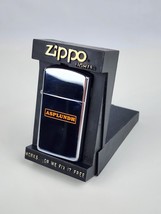 Vintage Slim Zippo Asplundh Tree ServiceAdvertising Lighter Chrome Clean Works - $79.19