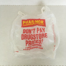 Defunct Phar Mor Don&#39;t pay drugstore prices graphics plastic store shopp... - £15.25 GBP