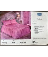 Vintage Sears Pink Cotton Drapery Pair 48x63 Medford Ensemble NOS 60s 70s - $1,377.12 MXN