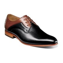 Men Black Brown Cont Derby Plain Pointed Toe LaceUp Genuine Leather Shoe US 7-16 - £109.32 GBP