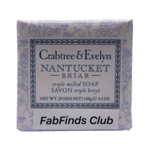 Crabtree &amp; Evelyn Nantucket Briar Triple Milled Bar Soap 3.5oz/100g - $13.81