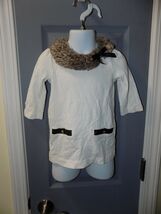 Janie and Jack Ivory Faux Fur Trim Tunic Size 2T Girl's EUC - $31.50