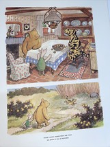 Vintage THE WORLD OF POOH~1957 ~11x14~TIGGER CANNOT ANSWER POOH AND PIGL... - $16.82