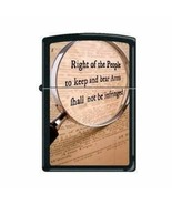 Zippo Lighter - Right of the People Black Matte - 853213 - $41.51 CAD