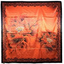 VhoMes NEW Double Sided Silk Scarf 53&quot;x53&quot; Large Square Shawl Wrap XiangYunSha G - $49.99