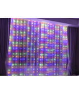 Lot of 4 300 LED Multicolor Curtain Fairy Lights USB String Light With R... - $40.88 CAD